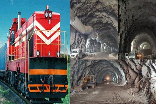 Double-decker train tunnel