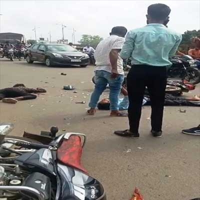 bikes collide