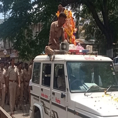 शहरात गणरायाचे उत्साहात आगमन
