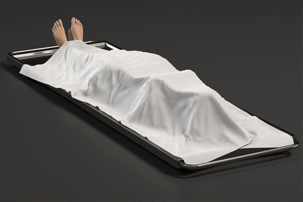 Why dead body covered white cloth