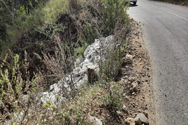 Damage Road In Yavatmal Damage Road In Yavatmal