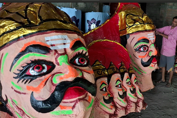 Ravana effigy making Nagpur, Dussehra 2025 Nagpur
