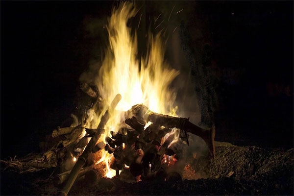 Skull pulled from a burning pyre Skull pulled from a burning pyre