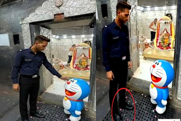 Doraemon in the temple o
