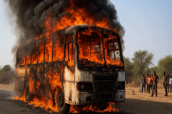 Jaisalmer Rajasthan bus accident