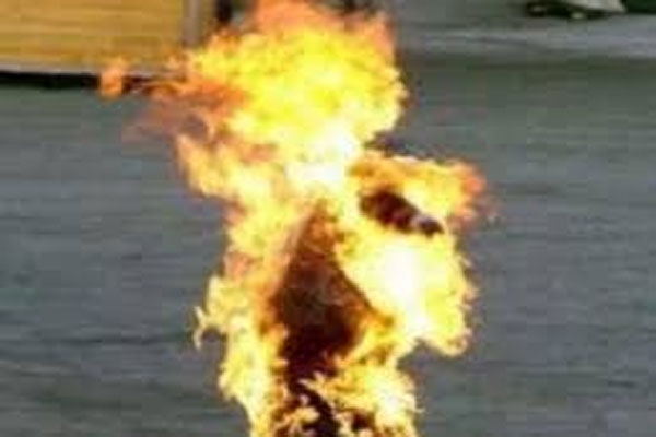 He burned himself