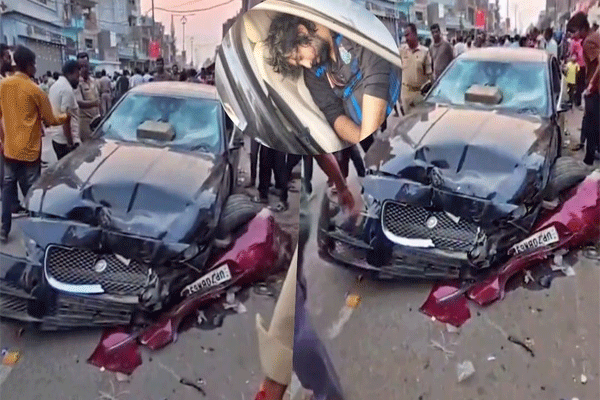 Prayagraj Jaguar Accident 