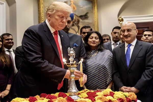 Trump celebrated Diwali