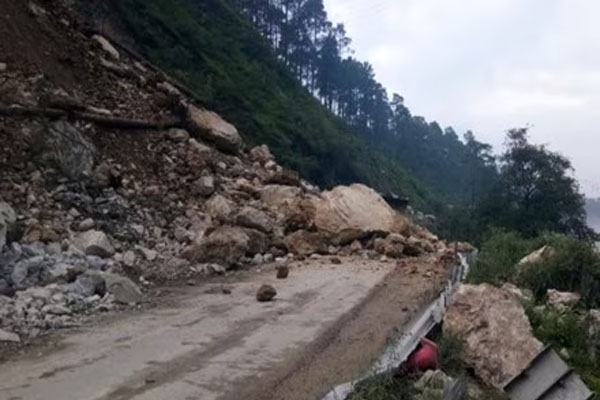 Landslide in Tamhini Ghat