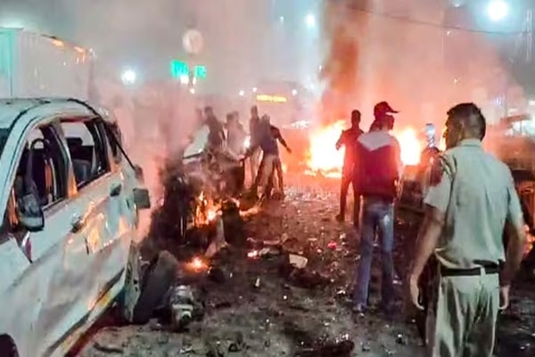 A massive explosion near the Red Fort in Delhi