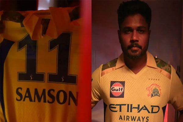 sanju samson jersey number in csk