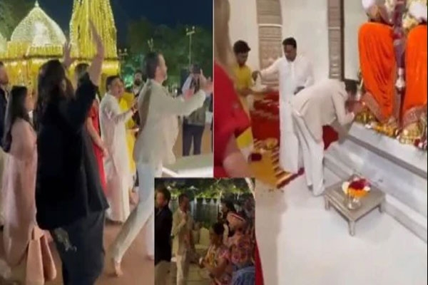 Donald Trump Jr. bows before Ganesha