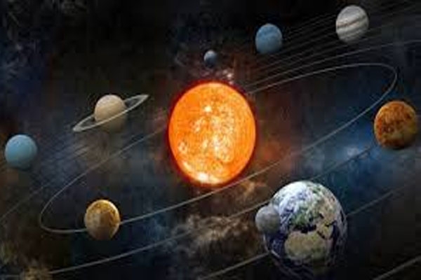 Venus, Mars and Sun conjunction