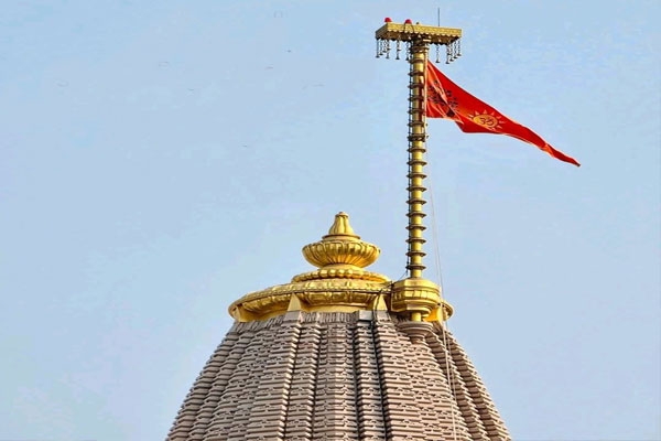 Historic flag hoisting at Ram temple