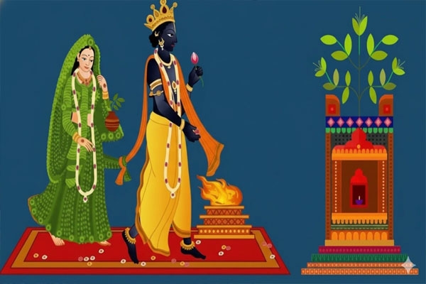 Tulsi marriage in rural areas