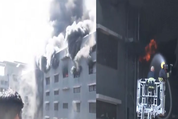 Surat textile market fire,