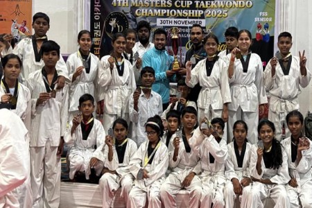 तायक्वांदो चॅम्पियनशिप स्पर्धेत जाजू इंग्लिश मिडीयम स्कूलचा विजय