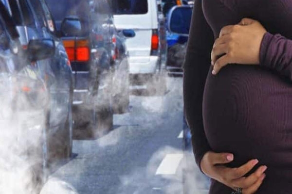 pregnant woman and pollution pregnant woman and pollution
