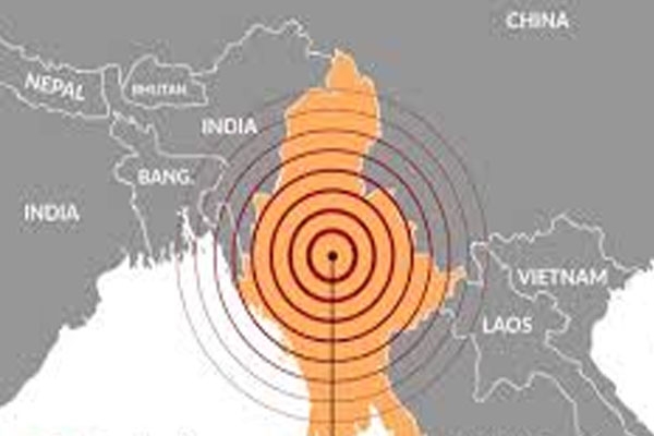 earthquake in myanmar