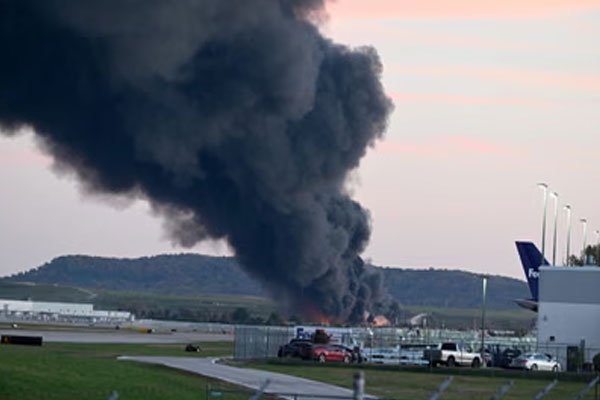 A plane crashed in America