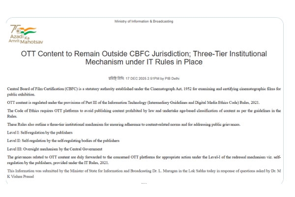 OTT platforms CBFC