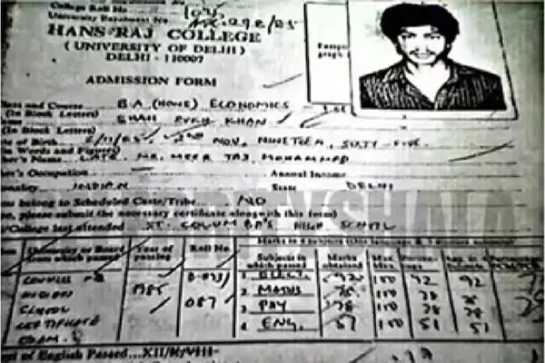 Shahrukh Khan marksheet