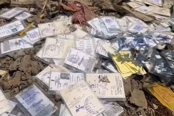 Voter ID card found in drain