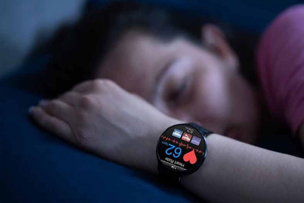 Sleeping with a smartwatch