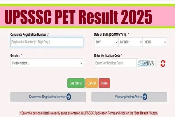 UPSSSC PET Result 2025