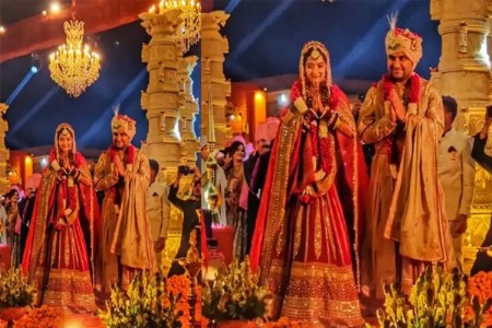 कथावाचक इंद्रेश उपाध्याय लग्नबंधनात