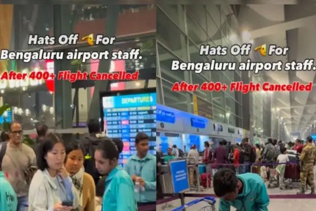 'Indigo Crisis'च्या मधात बेंगळुरू विमानतळावर कर्मचाऱ्यांचा 'Video' व्हायरल