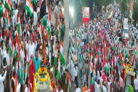 सैनिकहो तुमच्यासाठी, वर्धेत तिरंगा यात्रा