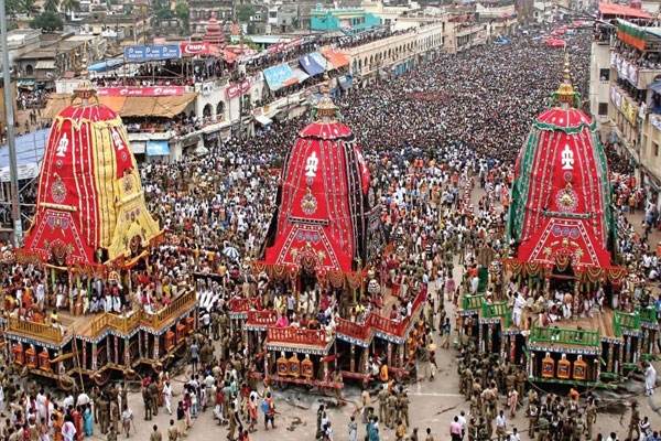 Jagannath rath on fighter jet tires