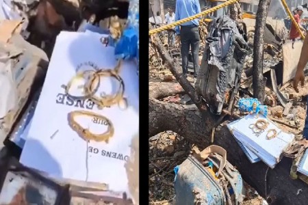 अहमदाबाद विमान अपघात : गीतेनंतर आता श्रीकृष्णाची मूर्ती; VIDEO