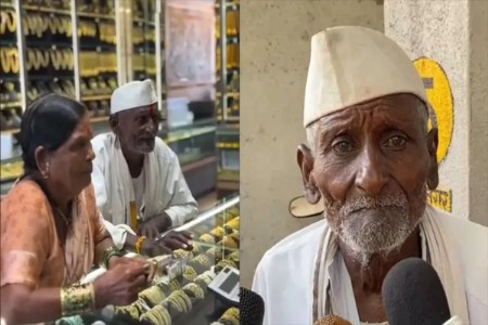 दागिन्यांच्या दुकानात व्हायरल झालेल्या वृद्धाचे विधान आले समोर