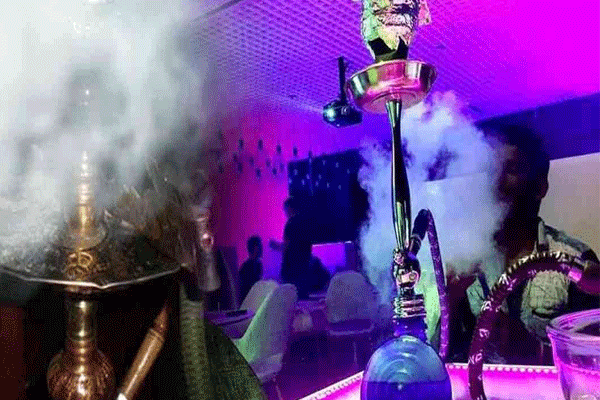 Raid on illegal hookah parlor