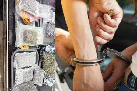 गांजाची वाहतूक करताना दोघांना अटक