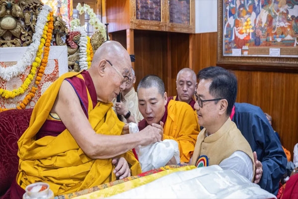 Kiren Rijiju in Dalai Lama Kiren Rijiju in Dalai Lama