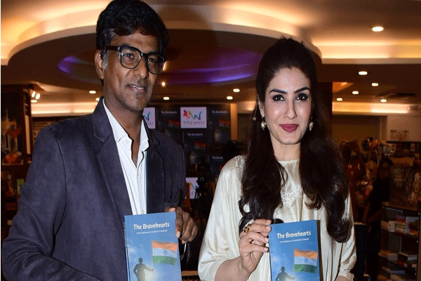 Raveena Tandon releases the book The Bravehearts