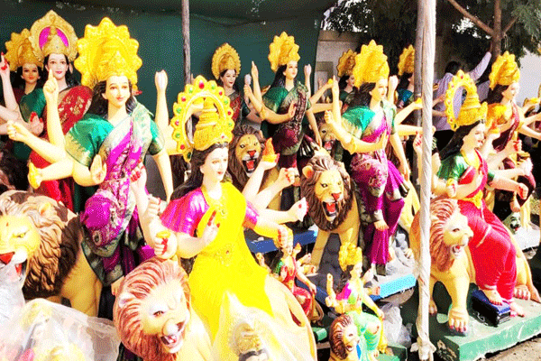 Yavatmal Navratri 2025, Durga idol installation