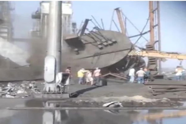 Roof collapses at Raipur Steel Plant