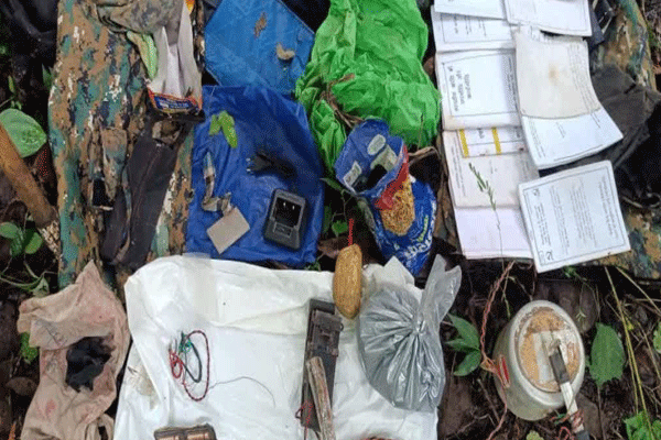 Abujhmad anti-Naxal operation, Chhattisgarh security forces, Naxalite explosives seizure, Naxal dump recovery, Narayanpur district Naxal, Kodenar Naxal search, improvised explosive devices India, ITBP 53rd battalion, Naxal war materials, bomb disposal squad India, Naxal uniforms recovered, Kuttul Area Committee Naxals, Naxal activities Chhattisgarh, anti-Naxal campaign success, Naxalite commanders encounter, Naxal leader Basavaraju killed, Chhattisgarh police operation, Naxal threat neutralized, Abujhmad Na