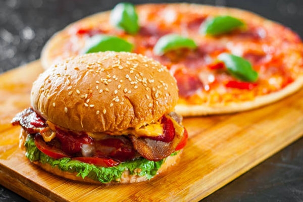 Are you eating pizza, burgers, noodles