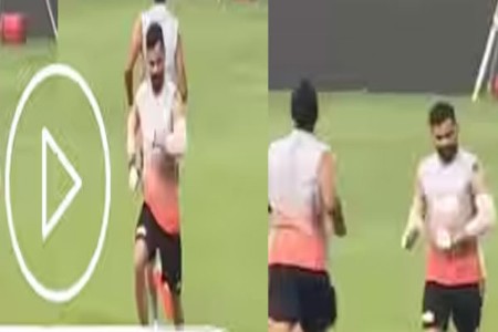 अर्शदीपची नक्कल करत विराटने हे काय केले...व्हीडिओ