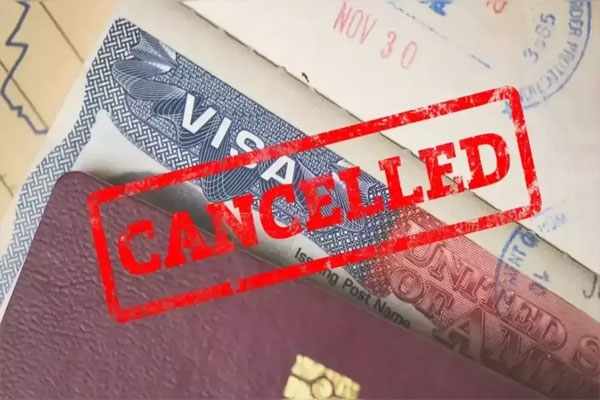 Visa cancelled in America