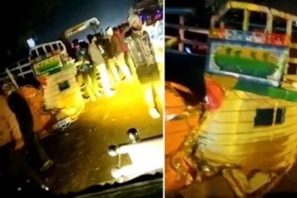 A horrific road accident in Bhopal.
