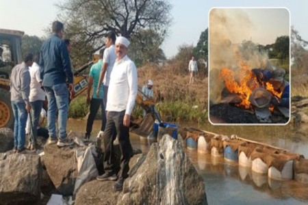 मोठी कारवाई! तळिरामाची दारू फुटली