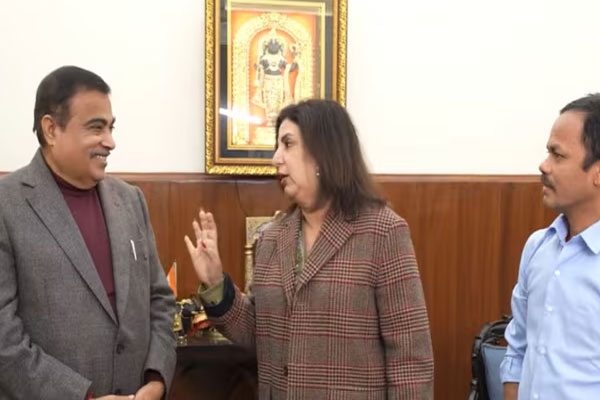 Nitin Gadkari Farah Khan Vlog