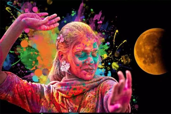 Lunar eclipse on Holi day