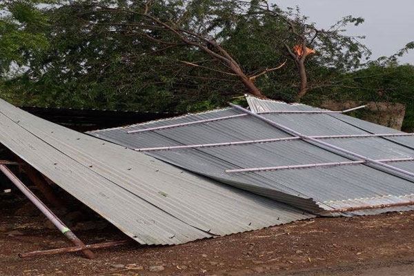 firozabad storm tragedy: solar panel falls, killing 8-year-old girl and man